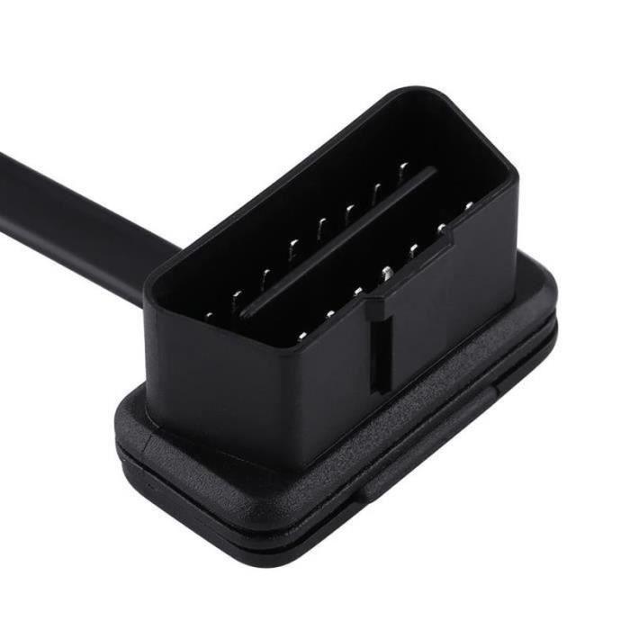 Rallonge OBD2 16 Broches 30cm - Câble Répartiteur Mâle à Femelle Pour Outils Diagnostic