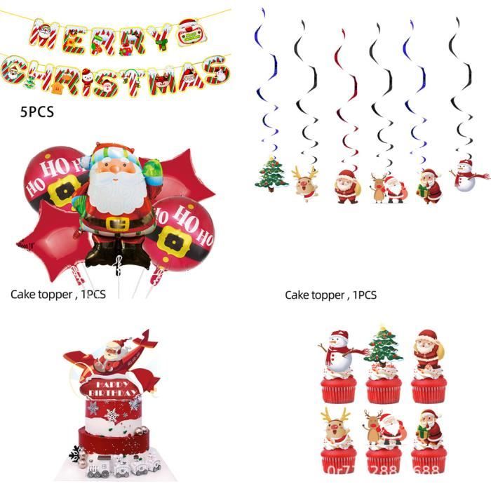 ZGEER Décorations sur le thème de Noël, kit de décoration de ballons
