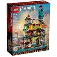 Lego Ninjago - Les jardins de la ville de NINJAGO - Modèle de maison ninja à 3 niveaux - 19 figurines incluses-1