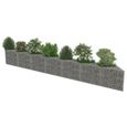 Mur de gabion OVONNI - Acier galvanisé - Kit de base - 450x30x50cm - Capacité de charge 1400kg/m3-1