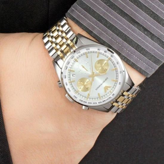 Emporio Armani AR6117 montre quartz mixte Cdiscount Bijouterie