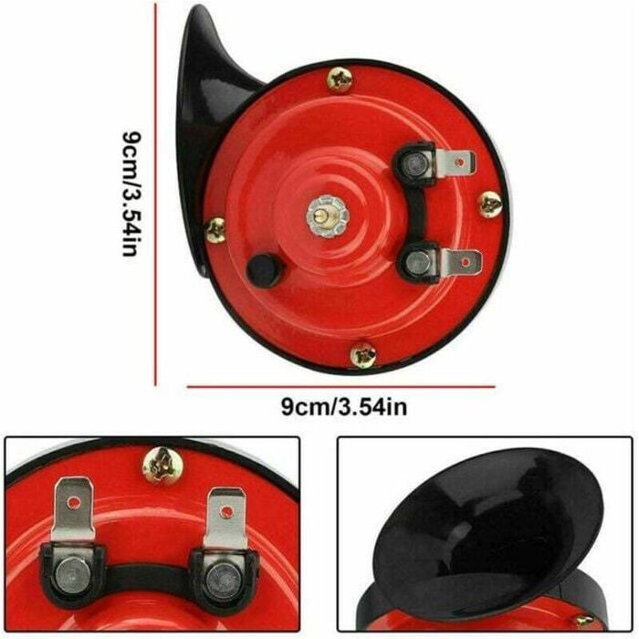 Klaxon Train 110 DB Super Fort – Double Corne Électrique 12V Étanché Pour Voiture, Moto, Camion, Bateau – Son Puissant Et Clair