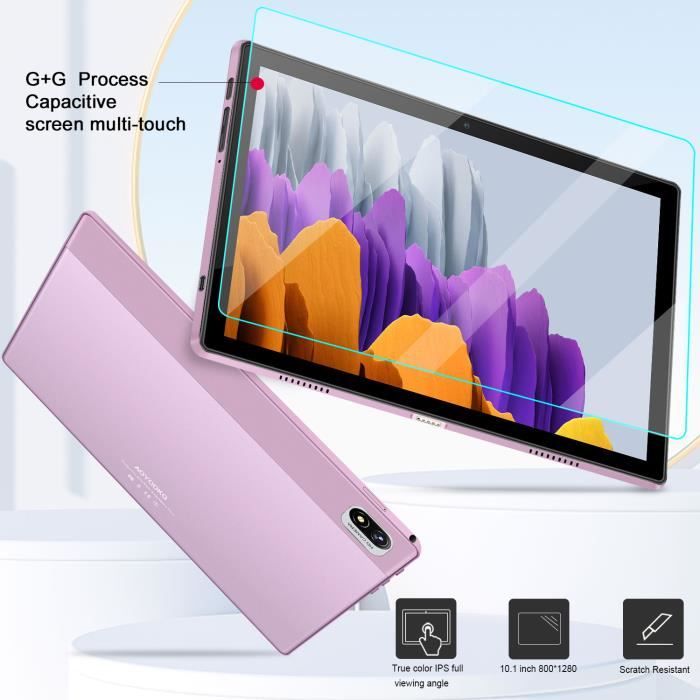 Tablette Tactile 10.1 Pouces-6GB+64GB/256GB-Android 11-5G WiFi Tablette-6000mAh-Bluetooth  4.3-ROSE-A2 - Cdiscount Informatique