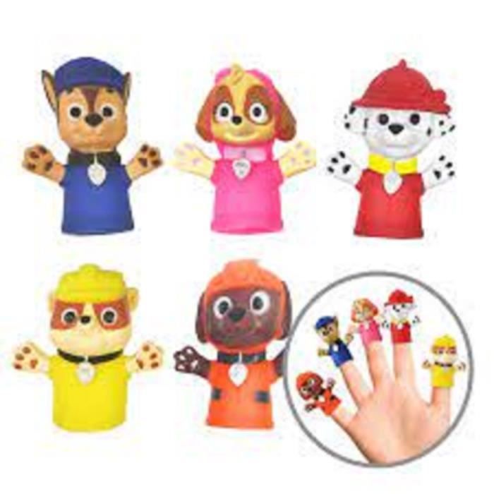 Marionnettes à doigt PAW Patrol - TOI-TOYS - Pack de 5 - Imperméables -  Jouet éducatif pour enfant - Cdiscount Jeux - Jouets