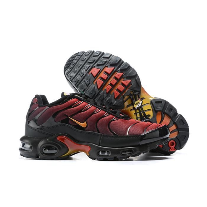 Nike AIR MAX TN Plus GS noir rouge Rouge noir Cdiscount Chaussures