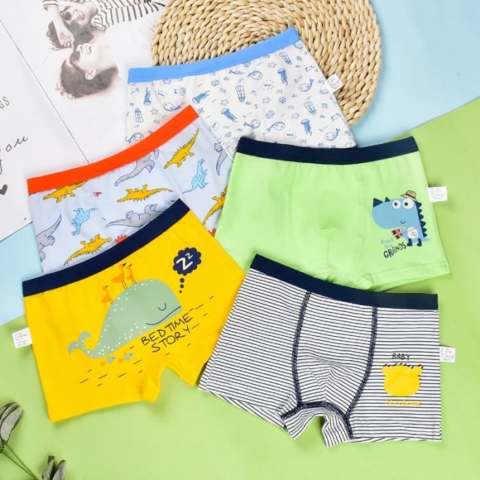 10 pcs Garcon Boxer Culotte en Coton Enfants Slip Garcons Bebe Sous vetements 2 a12 Ans Blanc Cdiscount Pret a Porter
