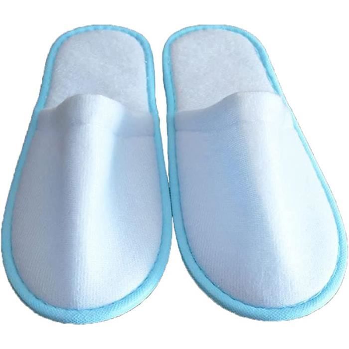 Pantoufle best sale bleu jetable