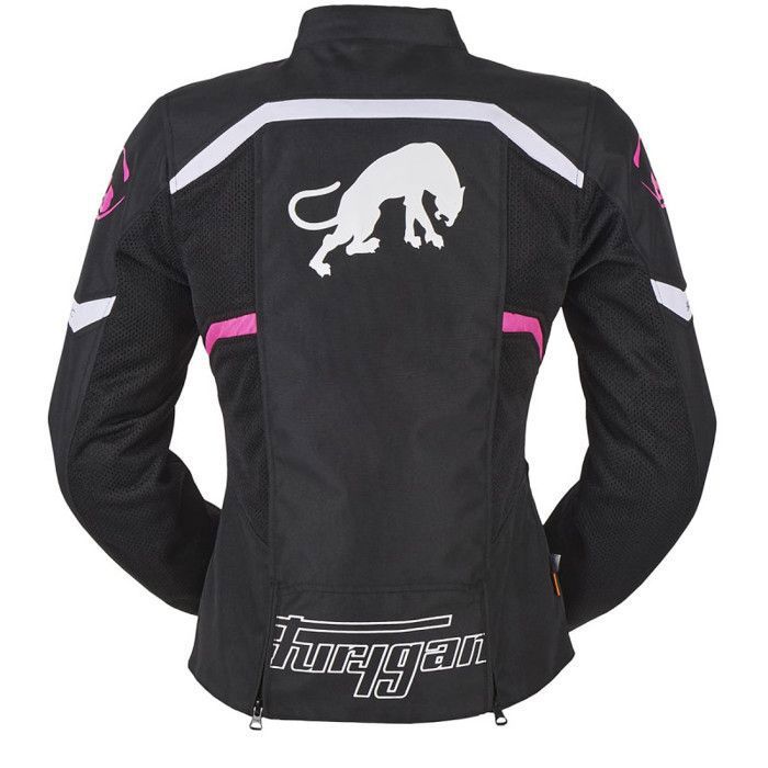 Blouson moto femme Furygan Mystic Evo Vented noir rose blanc S