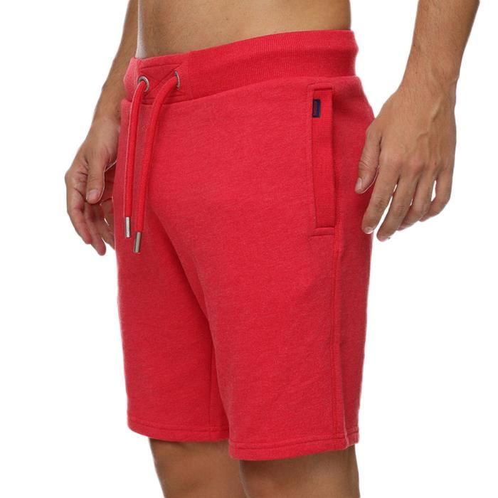 Jako Power Short pour Hommes | Rouge - Blanc