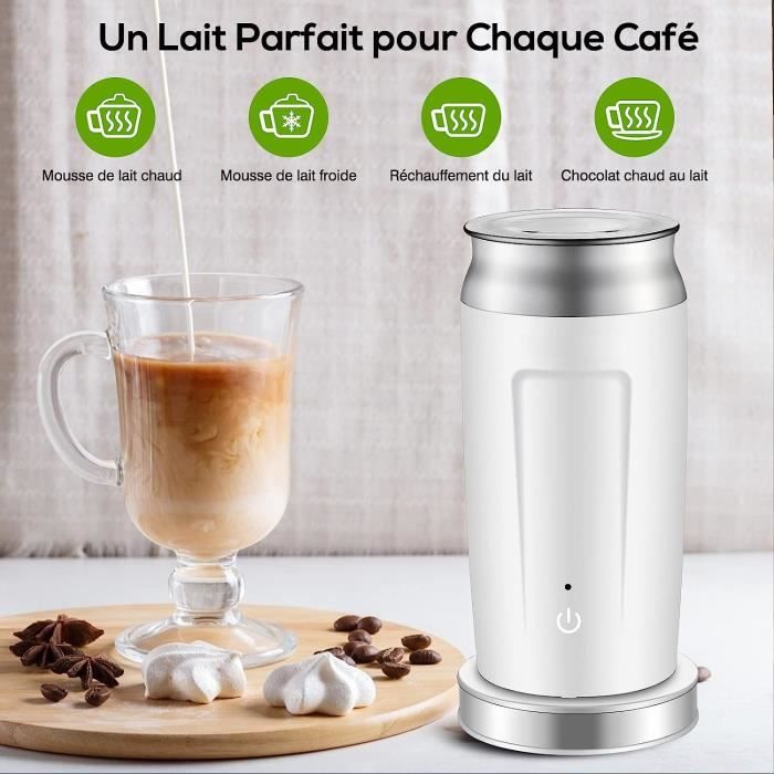 Mousseur à Lait Électrique Facelle - Chauffe Et Mousse Automatique - 300 Ml - Pour Latte, Cappuccino