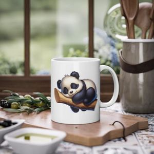 Mug Panda Violet - Tasse Céramique Rigolote - Décoration Animaux, Idée Cadeau NEUF