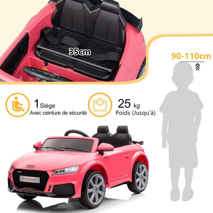 Voiture électrique - AUDI - RS E-tron GT - 12V - Télécommande 2,4 GHz