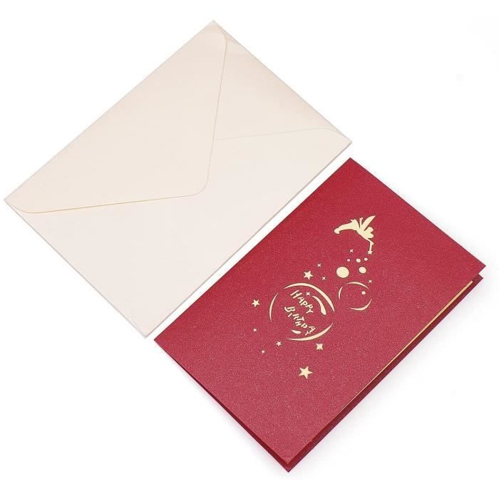 Lot de 100 - très grande Enveloppe Prestige luxe pour carte A4 cadeau,  anniversaire, invitation, noël - Patte Pointue gommée 229 x 3 - Cdiscount  Bricolage