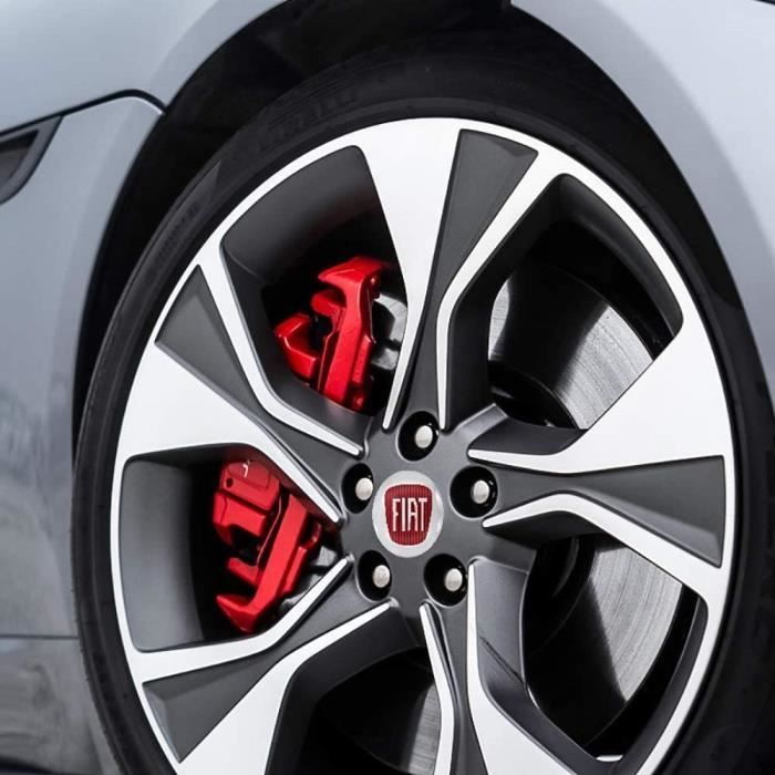 Lot 4 Cache-Moyeux 133 Mm Pour Fiat 500 – Accessoires Jantes Décoratifs Et Protection Parfaite