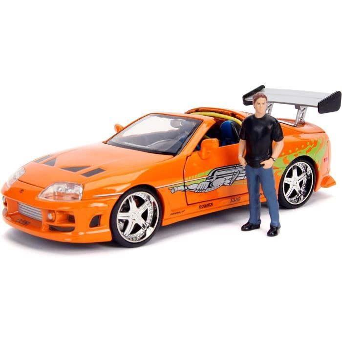 Jada Toys Fast And Furious - Toyota Supra 1:24 Avec Figurine Brian O'Conner, Kit à Monter