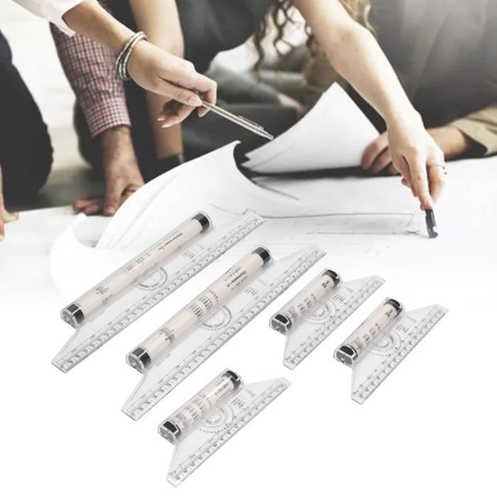 Règle Parallèle Roulante 30cm,Regle Roulante,Règle De Rouleau à Usages Multiples,Règle Parallèle Roulant Plastique,Règle à Rouleau Parallèle Professionnel,pour Mesure Dessin Conception