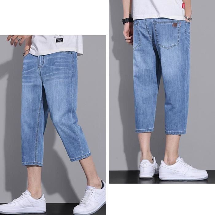 Pantacourt Jeans Kaporal Bleu Taille W30 (40 FR) - Coupe Droite, Excellent état Occasion