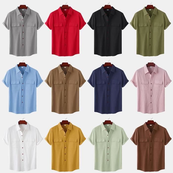 ONLY & SONS Chemises à Manches Courtes Dan Life Homme Blanc