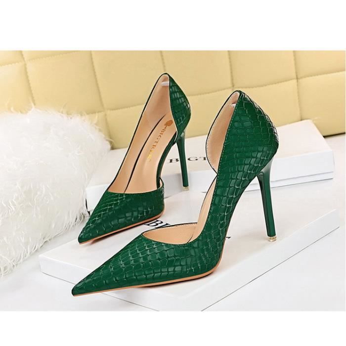 Escarpin vert hotsell