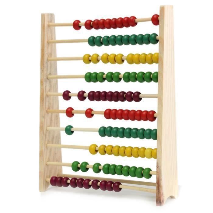 Jeu éducation Précoce Boulier Enfant Coloré En Bois – 100 Cartes Numériques + 100 Baguettes, Apprentissage Mathématiques Dès 3 Ans Jeu éducation Précoce Boulier Enfant Coloré En Bois – 100 Cartes Numériques + 100 Baguettes, Apprentissage Mathématiques Dès 3 Ans