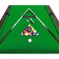 BILLARD AMERICAIN NEUF table de pool Snooker biljart salon 8 ft Leonida Nouveu table de billard 220 x 110 cm Vert Garantie 2 année-3