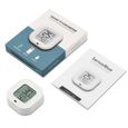 2pcs Thermomètre hygromètre, station météo sans fil Bluetooth, Mini Bluetooth Temp Humidity Monitor with Data Export for iOS-3
