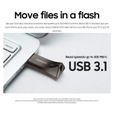 Clé usb samsung 128 go usb 3.0 3.1 muf-128be flash mémoire drive stick 200mb/s-3