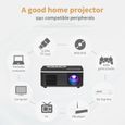 Mini Projecteur Portable Vidéoprojecteur Retroprojecteur,Multimédia Home Cinéma Full HD Pordinateur Noir-3
