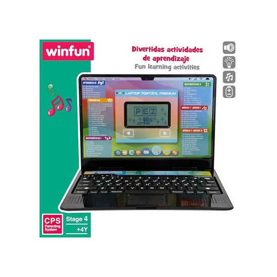 Lexibook Ordinateur portable éducatif bilingue Disney Princesse (FR/EN