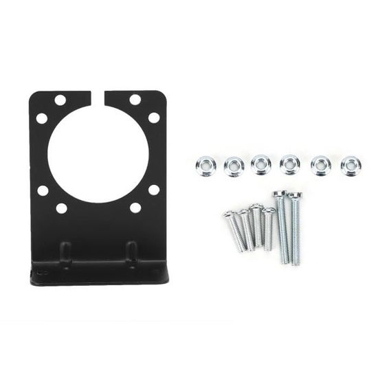 noir Connecteur de prise de remorque semi-remorques camions Connecteur de câble rond étanche 12 V 7 broches et prise de câblage pour véhicules commerciaux remorques 