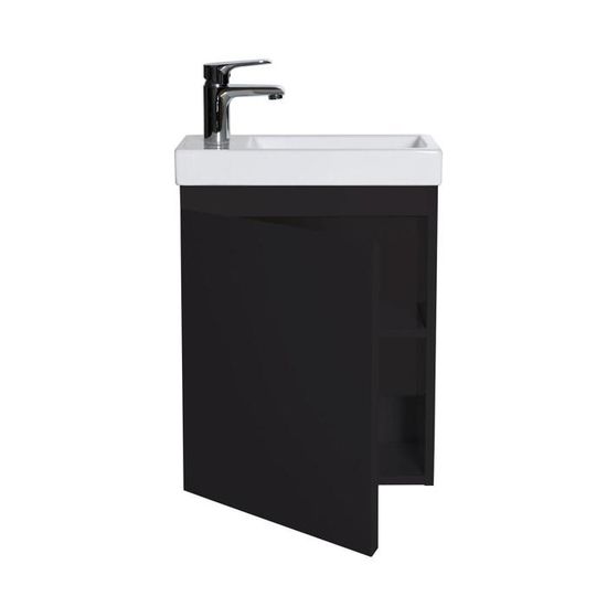 Meuble Lave-Mains Noir Carbone L41 x H53 Lisa