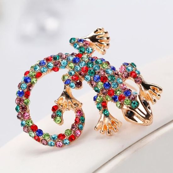 Lot de 7 broches en cristal pour homme et femme Style antique Fantaisie En forme d/'animal mignon Cadeau Strass colorés Broche fantaisie