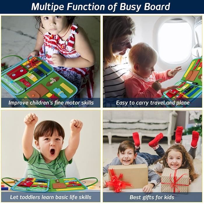 Busy Board Montessori, Planche Murale d'Activité Dinosaure,11 en 1 Tableau Montessori d'Activité pour l'Éducation Précoce (Bleu) | Leroy Merlin Busy Board Montessori, Planche Murale d'Activité Dinosaure,11 en 1 Tableau Montessori d'Activité pour l'Éducation Précoce (Bleu) | Leroy Merlin
