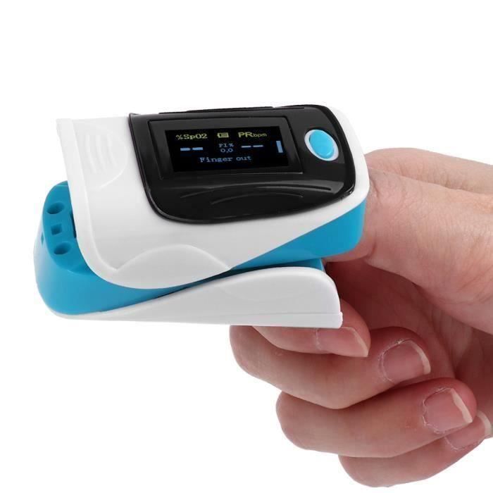 Moniteur de fréquence cardiaque et tensiomètre à pince doigt (bleu) -  Cdiscount Sport