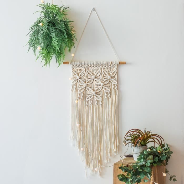 Grand Mur De Tapisserie Suspendu Camrame De Macrame Tissé À La Main Avec Gland, Décoration Murale De Style Bohème Pour Salon, Chambre À Coucher, Bureau Du 22,43 € | DHgate
