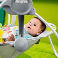 BRIGHT STARTS Playful Paradise balancelle portable pour bébé, compacte et automatique avec musique, dès la naissance-4