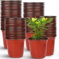 150 Pièces 10CM - Pot De Germination - Pots de Fleurs Pot semis en Plastique - Interieur Pot Plastique Plante - Convient aux semis-0