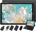 Tablette tactile GOODTEL 10 pouces 10+64Go Android 13 5G WIFI TYPE-C 8 accessoires-Noir-0