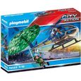 PLAYMOBIL - 70569 - City Action - Hélicoptère de police et parachutiste-0