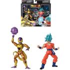 Figurine Dragon Ball Super Dragon Stars 17 cm - Golden Freezer vs Super Saiyan Blue Goku - BANDAI