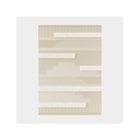 DECOWEB Tapis en relief géométrique - Salvador - Lignes écru et beige naturel - 120 x 170 cm