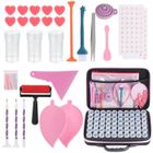 KEESIN Boîte Rangement Diamond Painting avec 60 Emplacements, Mallette Rangement pour Perle Peinture Diamant Broderie Accessoires