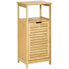 kleankin - Meuble de salle de bain - MDF - 40x30x86.5cm - Bois naturel