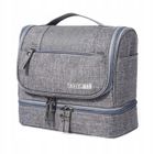 NOBRAND Trousse de toilette en voyage sac cosmétique coffre de voyage gris