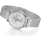 SHARPHY Montre femme luxe diamants bracelet quartz étanche argent