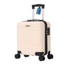 Valise cabine EasyJet 45x36x20 cm – ABS rigide léger – 4 roues doubles pivotantes – Blanc - TROLLEY ADC – Étiquette bagage offerte