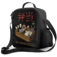 Bento Spirits Studio Ghibli No Face & Totoro Lunch Bag Sacs fourre-tout isothermes Travail scolaire Pique-nique Transpor[2940]