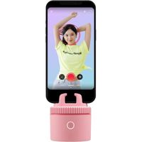 Pivo Pod Lite (Pink - Rose) - Mini Support Smartphone Suivi Automatique - Bluetooth Suivi du Visage & Corps - Creation de Con