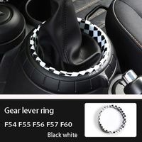 Noir blanc - Couvercle de l'anneau de levier de vitesse pour BMW MINI ONE COOPER S F54 F55 F56 F57 F60 Countr