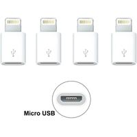 Lot 4 Adaptateurs connecteur Apple Lightning vers Micro USB pour iPhone 6 6 Plus